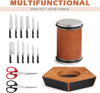 Manual Diamond Knife Sharpener | Premium Wooden Base & Magnetic Angled Design for Professional Kitchen Use