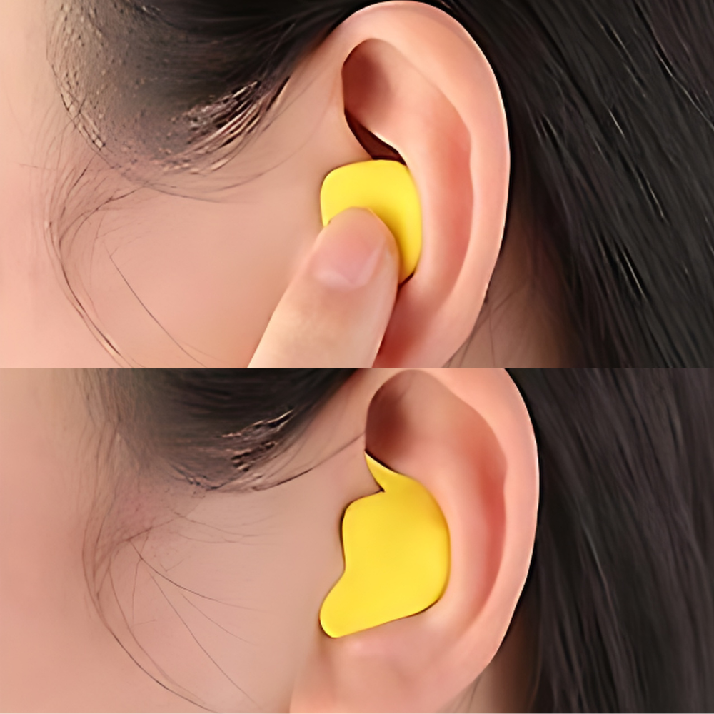 Noise-Cancelling Earplugs | Hypoallergenic, Comfortable Fit & Ideal for Sleep, Travel, and Studying