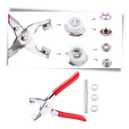 Press Stud Tool Kit – Durable Metal Buttons for Clothes, Bags & Repairs | 9.5mm Snap Fastener Set