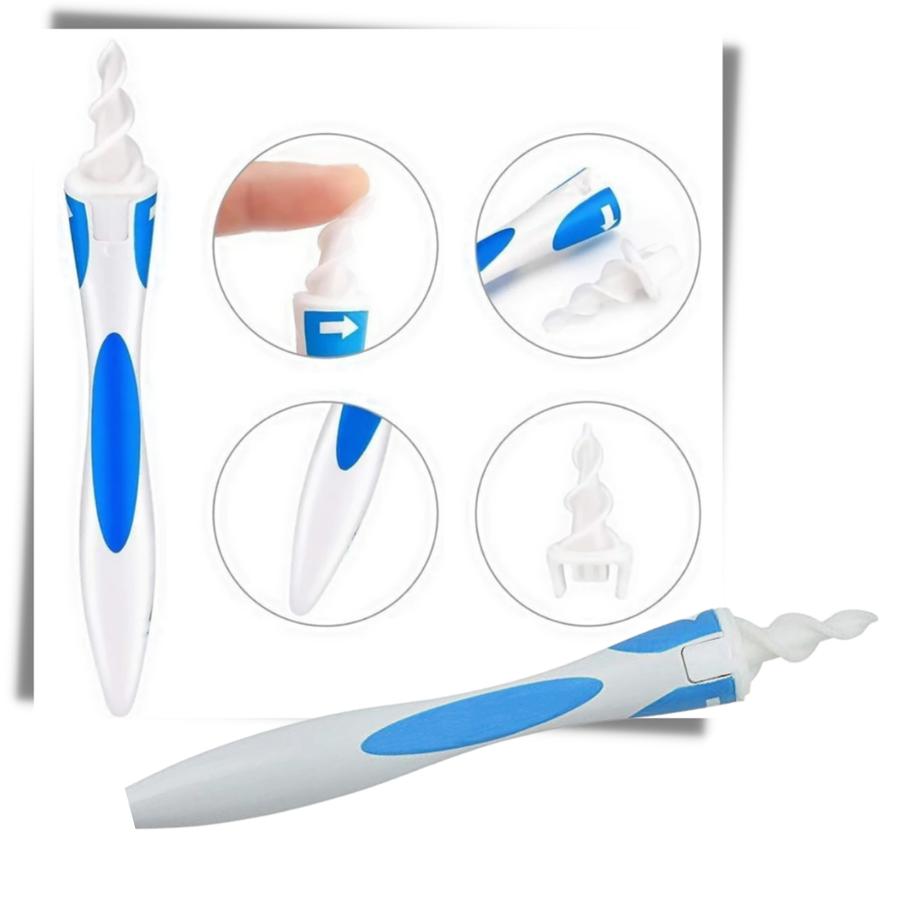 Ear Wax Remover - Smart Ear Pick Swab – Spiral Earwax Cleaner Tool for Safe and Easy Ear Cleaning