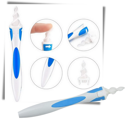 Ear Wax Remover - Smart Ear Pick Swab – Spiral Earwax Cleaner Tool for Safe and Easy Ear Cleaning