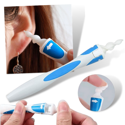 Ear Wax Remover - Smart Ear Pick Swab – Spiral Earwax Cleaner Tool for Safe and Easy Ear Cleaning