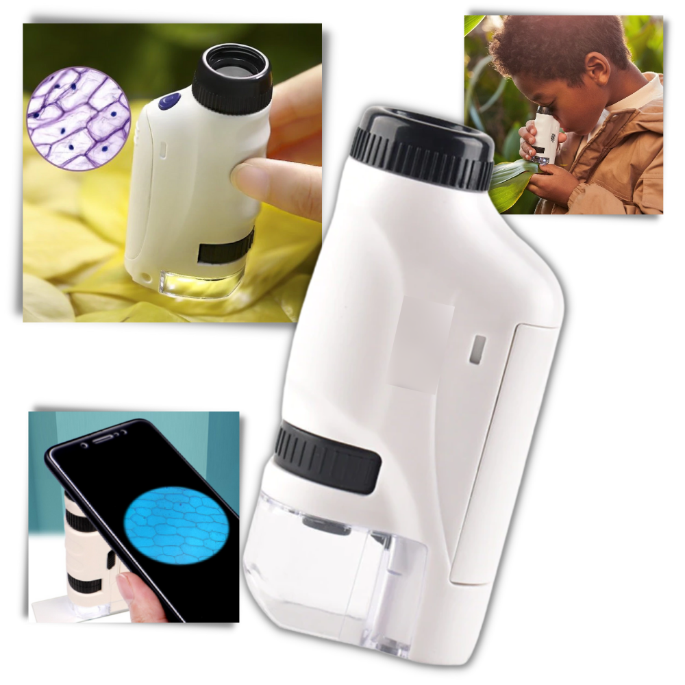 Handheld Microscope - Fun & Educational Science Tool Compact and Light ...