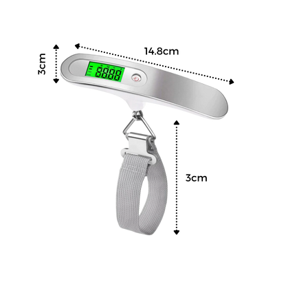 Digital Luggage Weighing Scale – Portable Electronic Suitcase Scale with Strap, Accurate Travel Weight Measurement