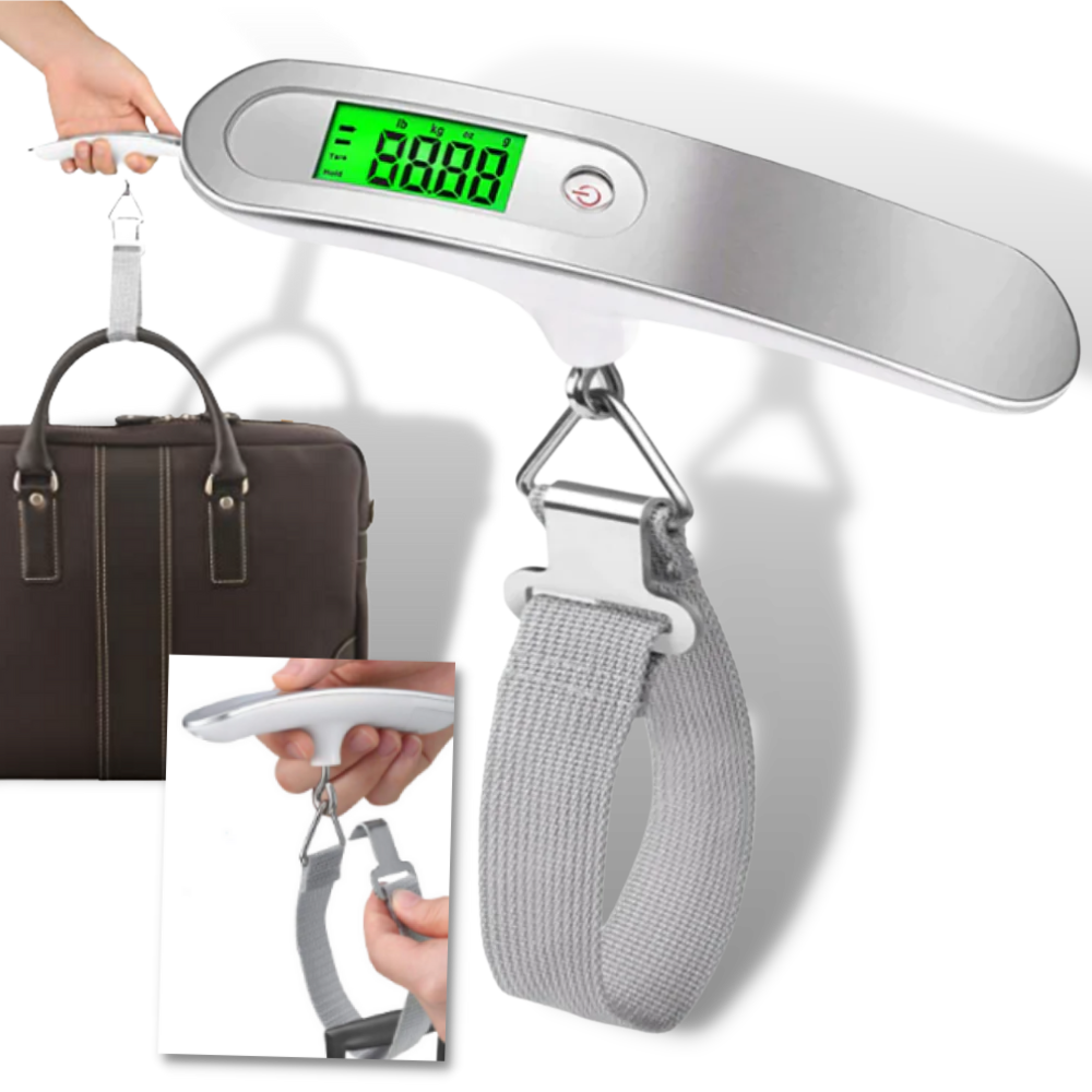 Digital Luggage Weighing Scale – Portable Electronic Suitcase Scale with Strap, Accurate Travel Weight Measurement