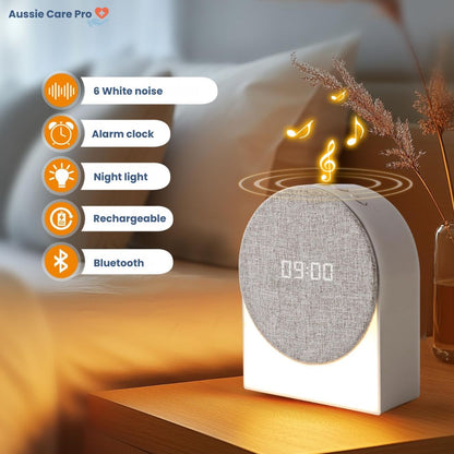Sunrise Wake-Up Light Alarm Clock | White Noise Machine, Bluetooth & Dimmable Nightlight for Kids & Adults Sleep Training