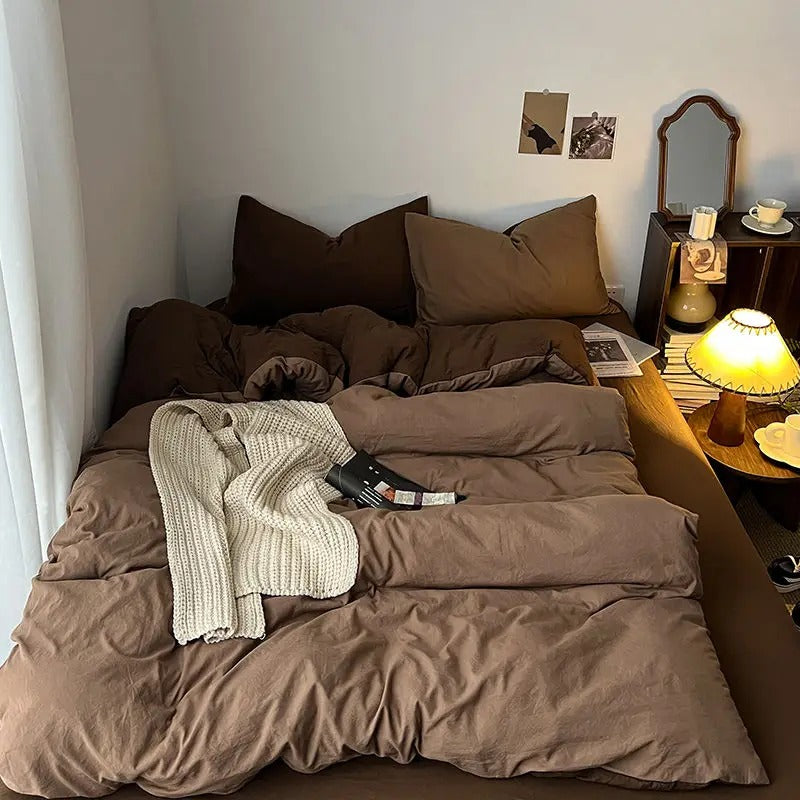 Quintella 5-Piece Bedding Set - Soft Microfiber Comforter with Pillow Shams for Queen Size Bed