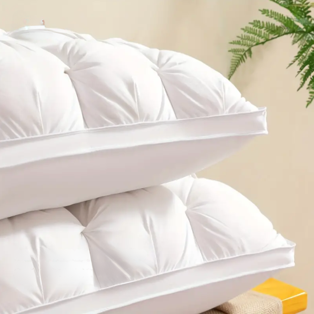 Luxury Goose Down Pillow | Ultra Soft, Hypoallergenic & Supports Neck Alignment for Deeper Sleep
