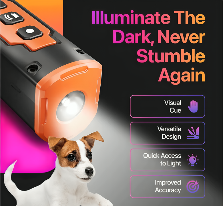 Ultrasonic Dog Barking Control Device | Safe, Pain-Free Trainer with Sound & Light for Effective Behaviour Correction