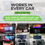 Portable CarPlay & Android Auto Display | 10.26-Inch Touchscreen, Hands-Free Control & Easy Installation for All Vehicles