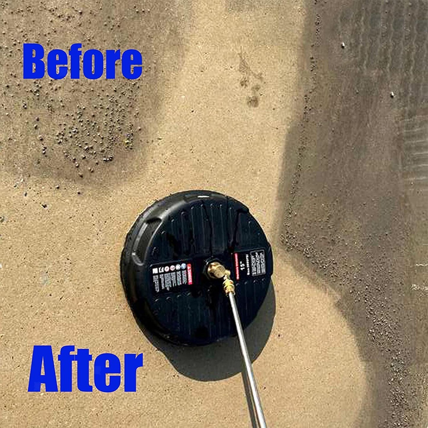 15-Inch Pressure Washer Surface Cleaner | 4000 PSI Jet Stream & 3mm Bristles for Efficient Outdoor Cleaning