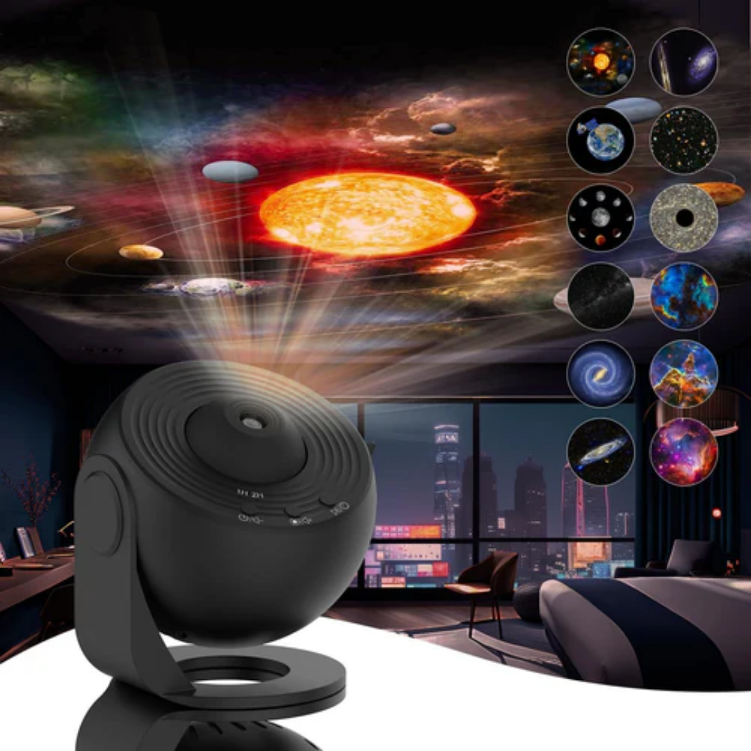 Galaxy Night Light Projector, 360-Degree Rotation- Transform Your Space with Ceiling Star Projections and Aurora Effects