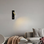 LED Wall Reading Lamp with Switch - Adjustable Light Fixture for Bedroom, Living Room, and Home Office Use