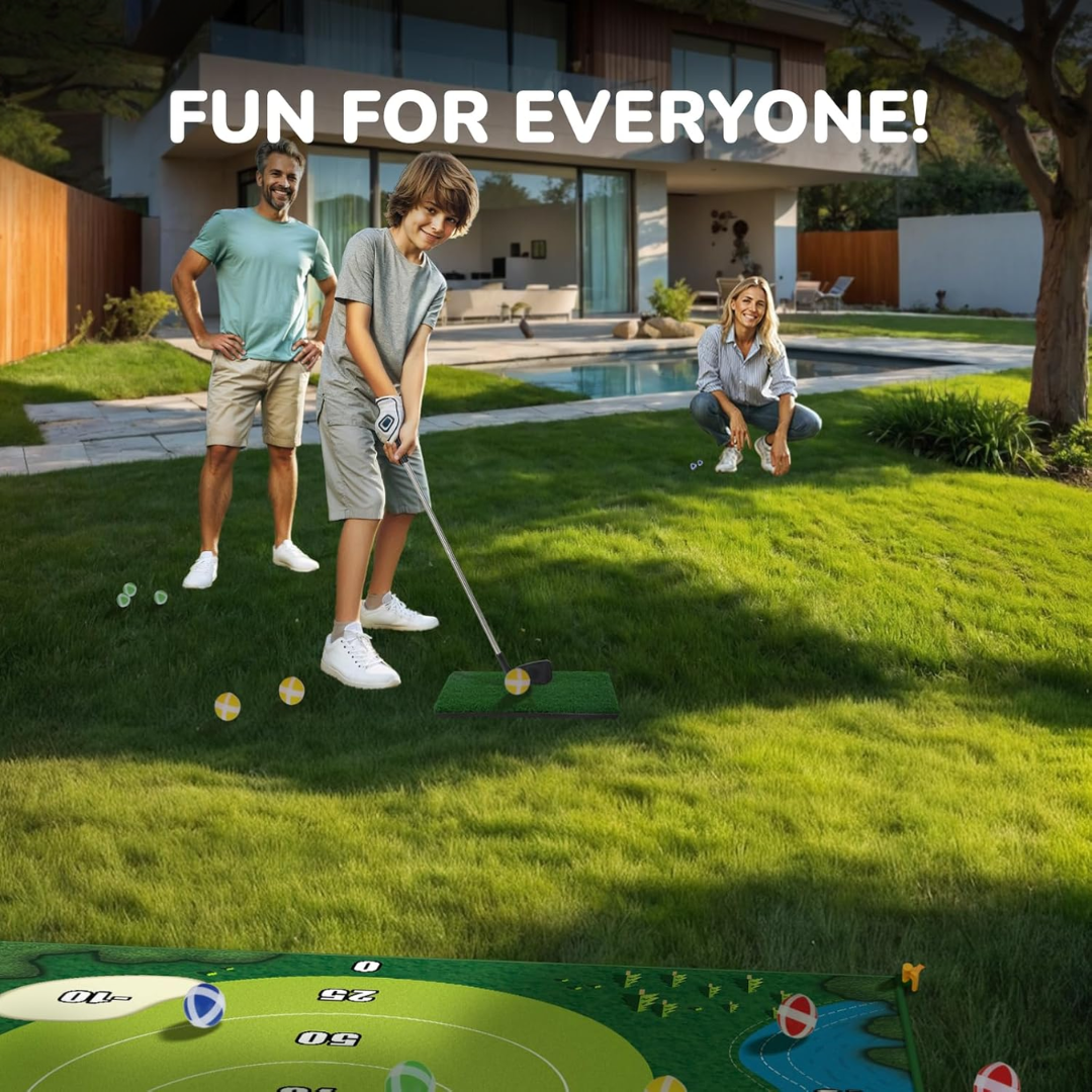 Chip And Stick Golf Game | 20 Sticky Balls, Quick Setup & Fun for Family Gatherings and Outdoor Competitions