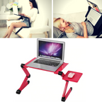 Ergonomic Adjustable Laptop Stand - Folding Bed Desk Table for Comfort and Productivity