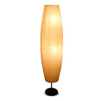 Minimalistic 2-Light Floor Lamp with Rice Paper Shade for Living Room & Bedroom Lighting