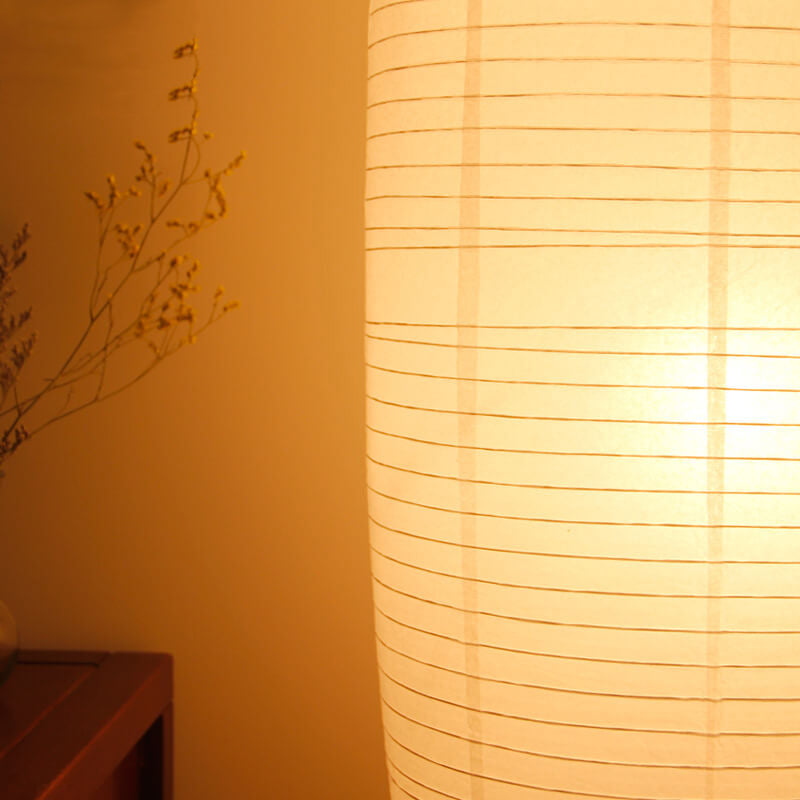 Minimalistic 2-Light Floor Lamp with Rice Paper Shade for Living Room & Bedroom Lighting