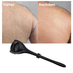 Back and Body Shaver | Ergonomic, Wet & Dry Shaving with Exfoliating Brush for Smooth Skin Care