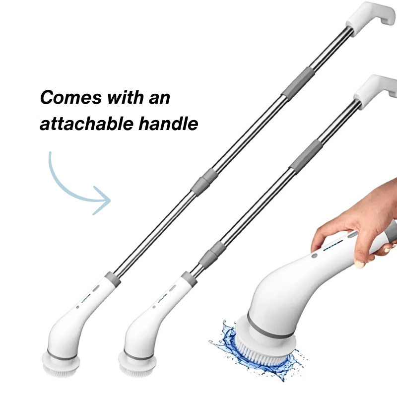 Electric Shower Scrubber | Eco-Friendly, Quick Cleaning for Soap Scum & Mold Removal in Minutes