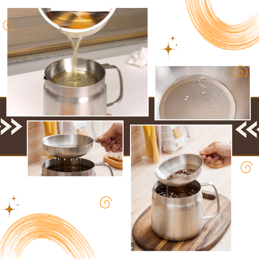 2-in-1 Stainless Steel Deep Frying Pot | Heat-Resistant Handle & Easy Oil Straining for Home Cooking