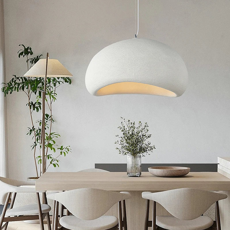Nordic Wabi Sabi Pendant Light - Minimalist Hanging Fixture for Dining Room & Living Room Decor