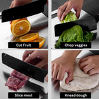 100% Medical Titanium Cutting Board | Durable, Non-Porous Surface for Safe Food Preparation & Easy Cleaning