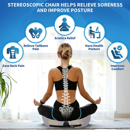 Adjustable Memory Foam Seat Cushion | Ergonomic Design for Tailbone Relief and Lower Back Support