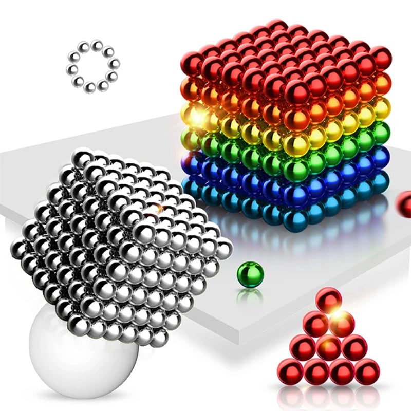 Magnetic Color Balls | Vibrant, Stress-Relief Play for Creativity at Home, Office & On-the-Go