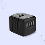 Universal Travel Power Adapter | Compact, Multi-Plug Design with 4 USB Ports for Global Charging Needs