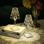 LED Crystal Table Lamp - Modern Decorative Lighting for Living Room, Bedroom & Office Use