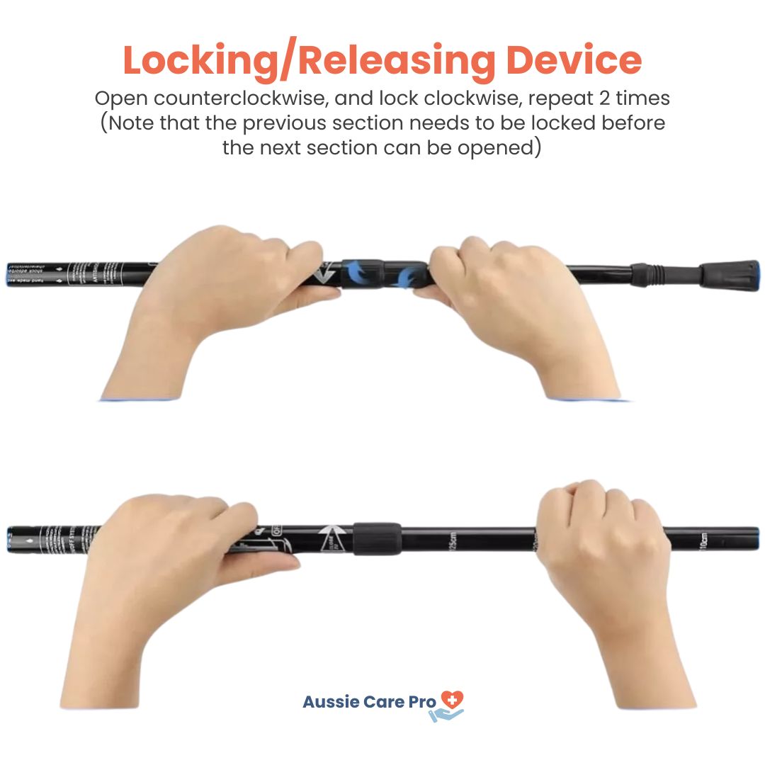 Adjustable Trekking Poles | Lightweight, Shock-Absorbing Design for All Terrains and Hiking Adventures