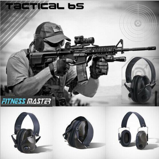 Electronic Noise Reduction Earmuffs | Adjustable, Lightweight with 3.5mm Audio Jack for Shooters and Hunters