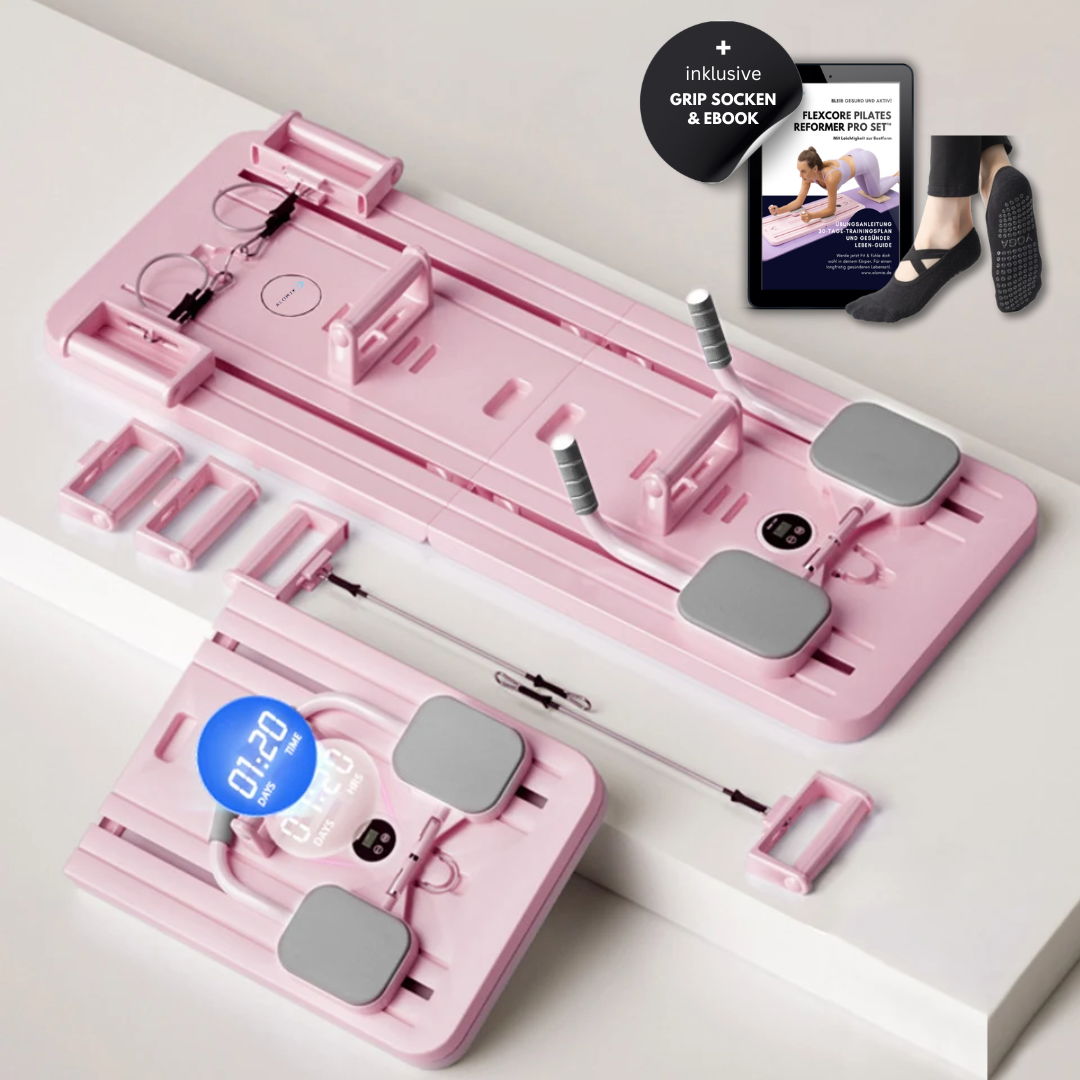 Pilates Reformer Set | Core Strengthening, Flexibility & Compact for Home or Office Use