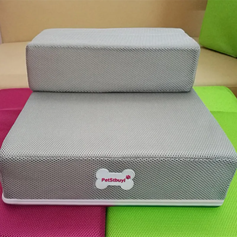 Dog Stairs for Sofa & Bed | Non-Slip, Soft Foam Steps for Small & Older Pets