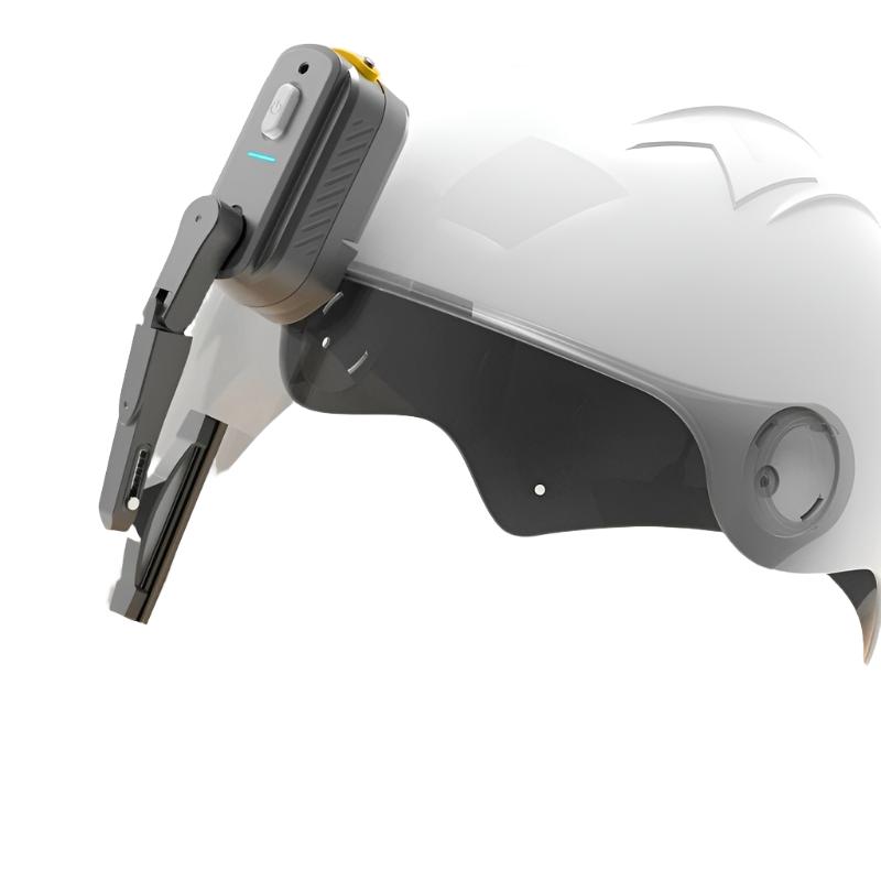 Helmet Wiper for Clear Visibility | Waterproof, Universal Mounting & Long Battery Life for Safe Riding in Any Weather