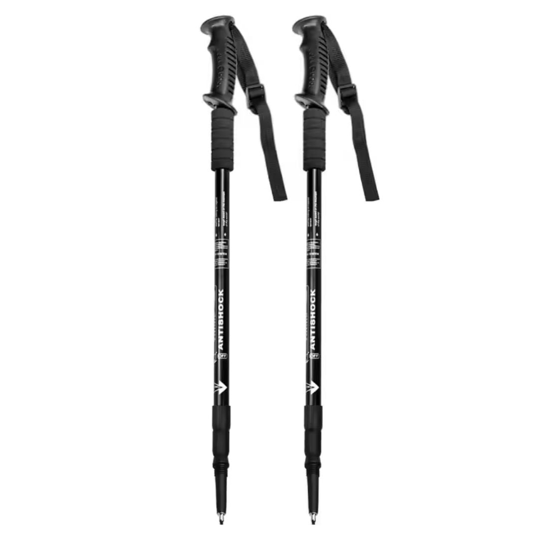 Adjustable Trekking Poles | Lightweight, Shock-Absorbing Design for All Terrains and Hiking Adventures