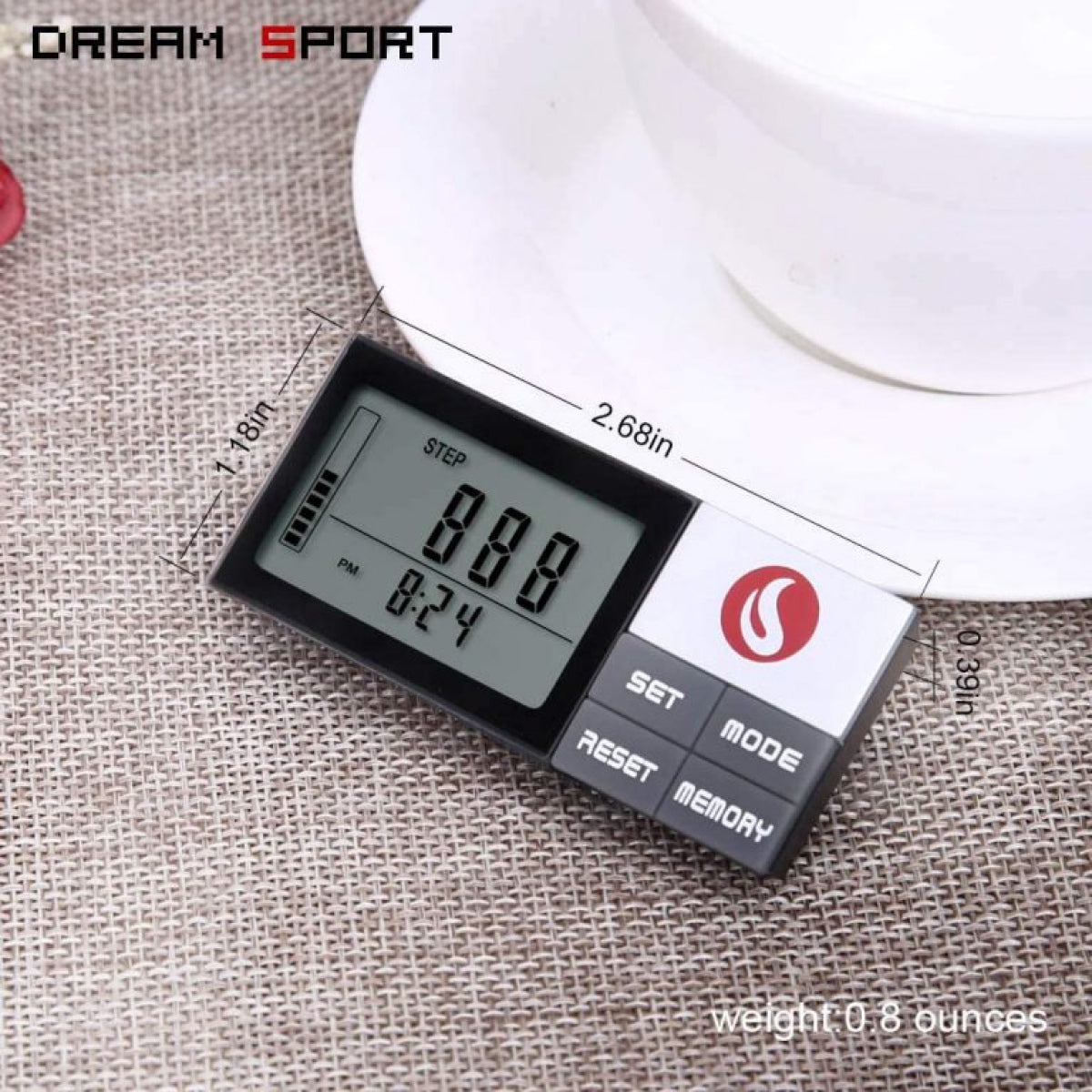 Best Walking 3D Pedometer with Clip and Strap plus. 30 Days Memory, Accurate Step Counter. PREMIUM