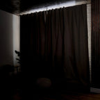 Thermal Insulated Blackout Linen Curtains | 100% Light Blocking & Heat Isolation for Winter and Summer Use