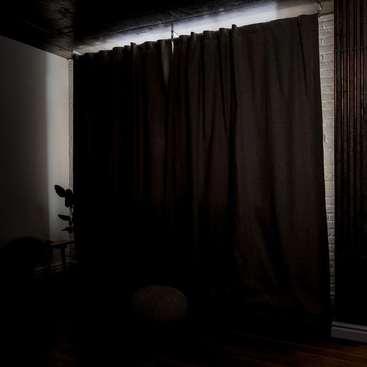 Thermal Insulated Blackout Linen Curtains | 100% Light Blocking & Heat Isolation for Winter and Summer Use