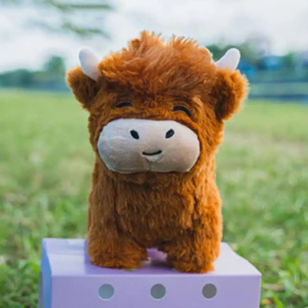 Fluffy Highland Cow Plush Toy | Soft, Cuddly & Perfect for Home Decor or Kids' Companionship