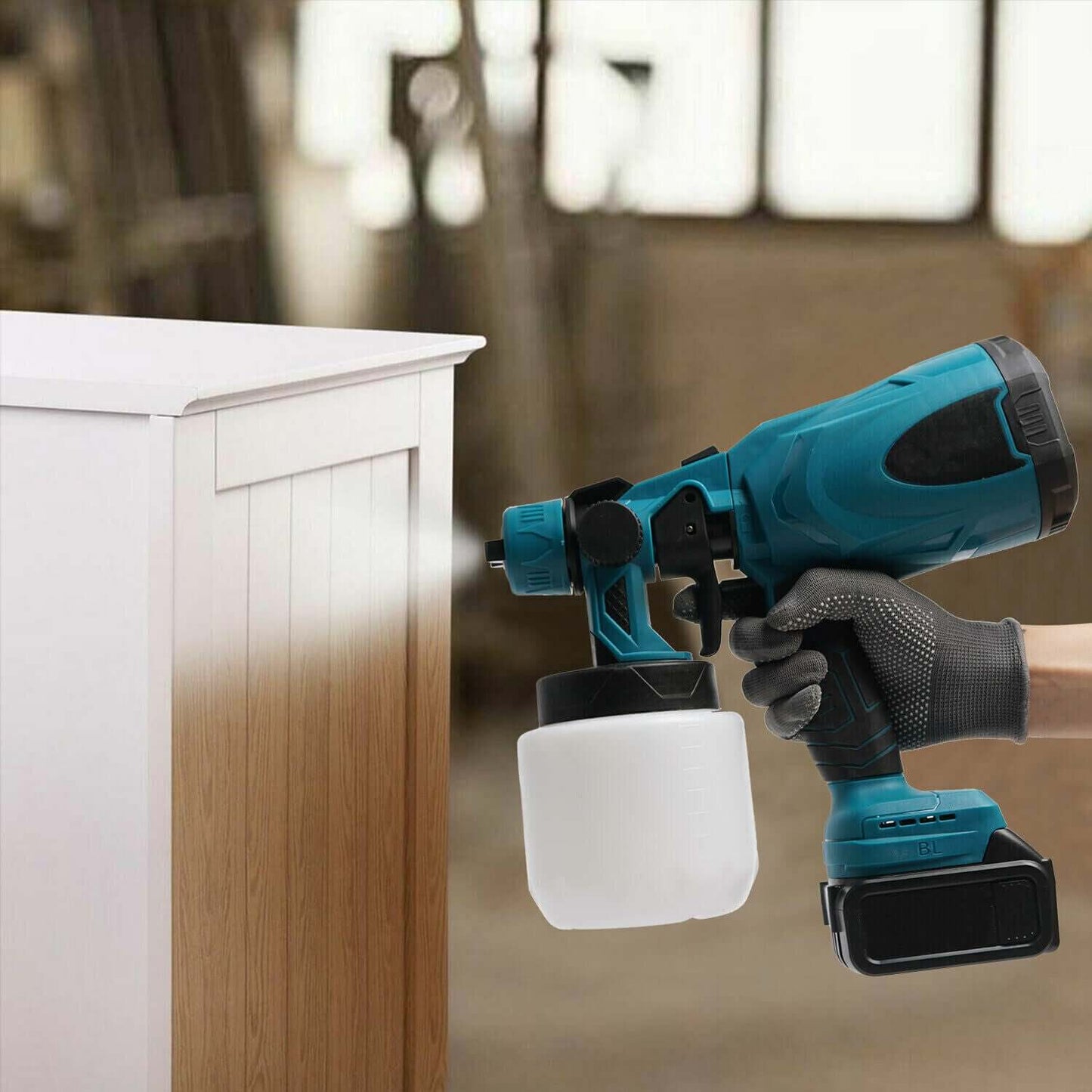 Cordless Paint Sprayer | Lightweight, 3 Adjustable Spray Patterns & Flow Control for Effortless Home Painting