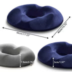 Orthopedic Donut Seat Cushion | High-Density Foam for Tailbone Pain Relief & Hemorrhoid Support at Home, Office, or Travel