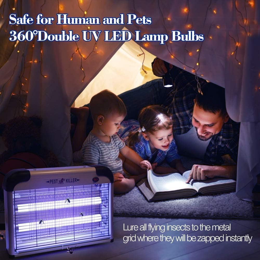 Moth Killer Lamp | 30W UV Light, Safe & Effective for Indoor Use Against Moths, Mosquitoes & Flying Insects