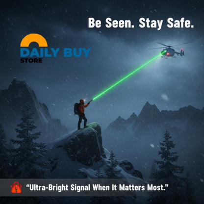 Military-Grade Laser Pointer | Ultra-Bright, Durable & Ideal for Hunting and Emergency Use