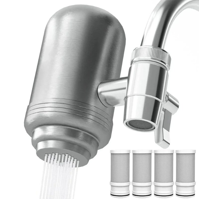 Stainless Steel Water Filter | 5-Stage Filtration, Fast Flow Rate & Easy Installation for Crystal Clear Drinking Water