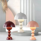 LED Wireless Table Lamp - Nordic Design, Rechargeable, Touch Control - Ideal for Bedroom, Living Room & Home Office