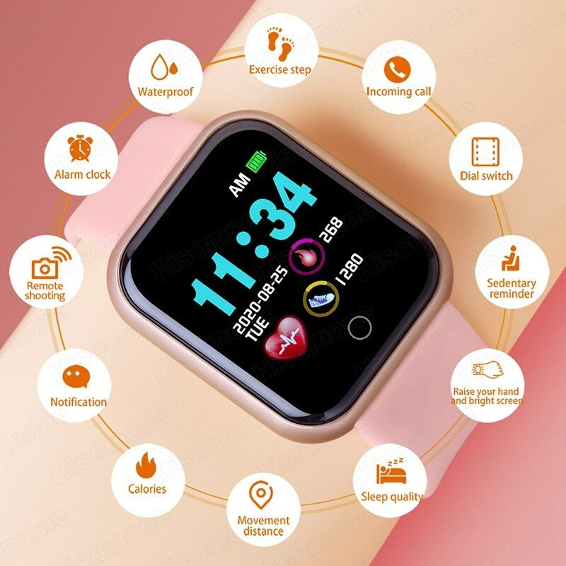 Health Watch | Waterproof Fitness Tracker with Heart Rate, Step Counter & Diet Monitoring for Health Management
