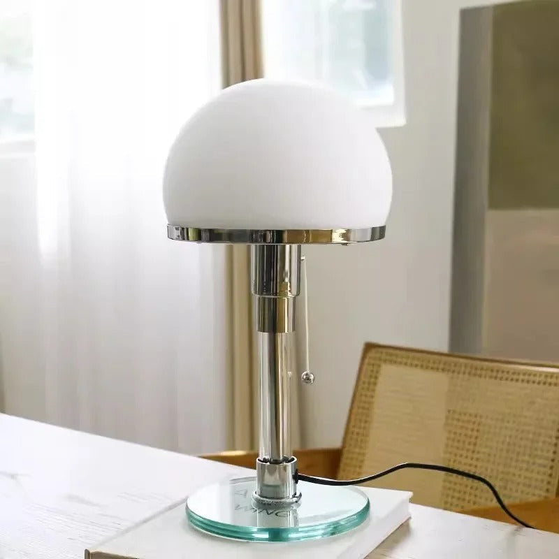 LED Table Lamp - Bauhaus Style Design with Adjustable Brightness for Home Office & Living Room Use