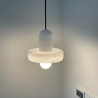 White Alabaster Marble Pendant Light Fixture for Modern Home Decor & Dining Room Lighting