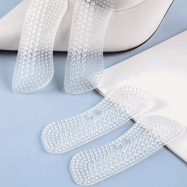 Silicone Heel Grips for Shoes - Anti-Slip Cushioned Inserts for Comfort and Blister Prevention